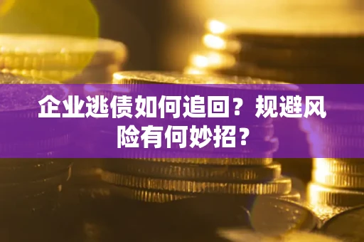 武汉企业逃债如何追回？规避风险有何妙招？