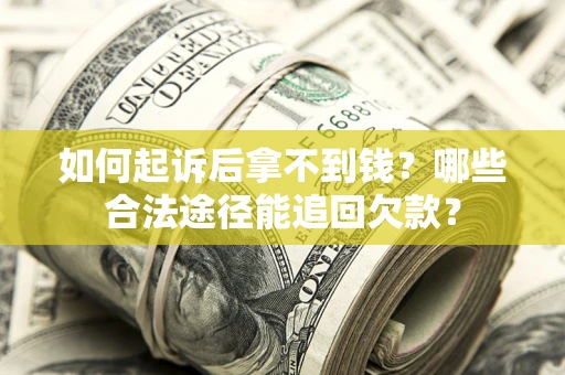 武汉如何起诉后拿不到钱？哪些合法途径能追回欠款？