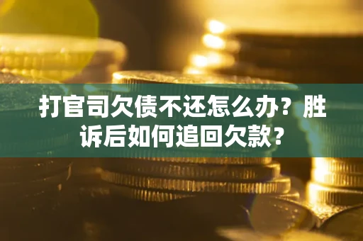 武汉打官司欠债不还怎么办？胜诉后如何追回欠款？
