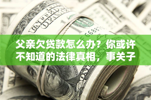 武汉父亲欠贷款怎么办？你或许不知道的法律真相，事关子女未来