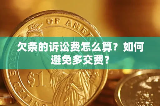 武汉欠条的诉讼费怎么算？如何避免多交费？