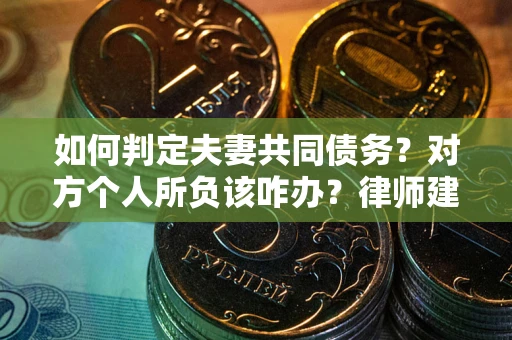 武汉如何判定夫妻共同债务？对方个人所负该咋办？律师建议