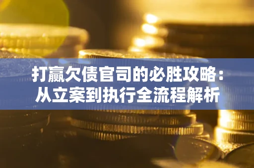 武汉打赢欠债官司的必胜攻略：从立案到执行全流程解析