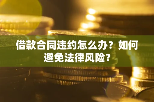 武汉借款合同违约怎么办？如何避免法律风险？