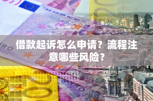 武汉借款起诉怎么申请？流程注意哪些风险？
