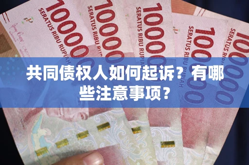 武汉共同债权人如何起诉？有哪些注意事项？
