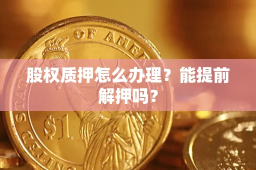 武汉股权质押怎么办理？能提前解押吗？