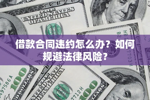 武汉借款合同违约怎么办？如何规避法律风险？