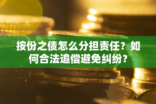 武汉按份之债怎么分担责任？如何合法追偿避免纠纷？