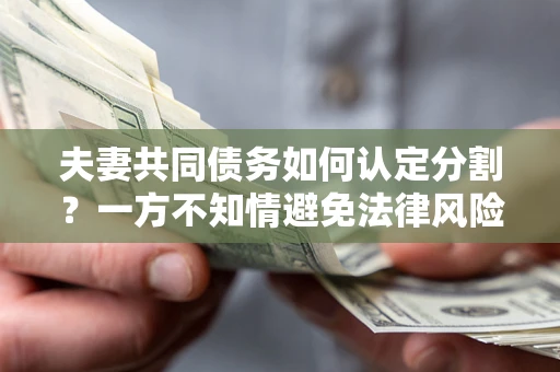 武汉夫妻共同债务如何认定分割？一方不知情避免法律风险必看！