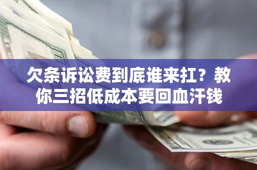 武汉欠条诉讼费到底谁来扛？教你三招低成本要回血汗钱